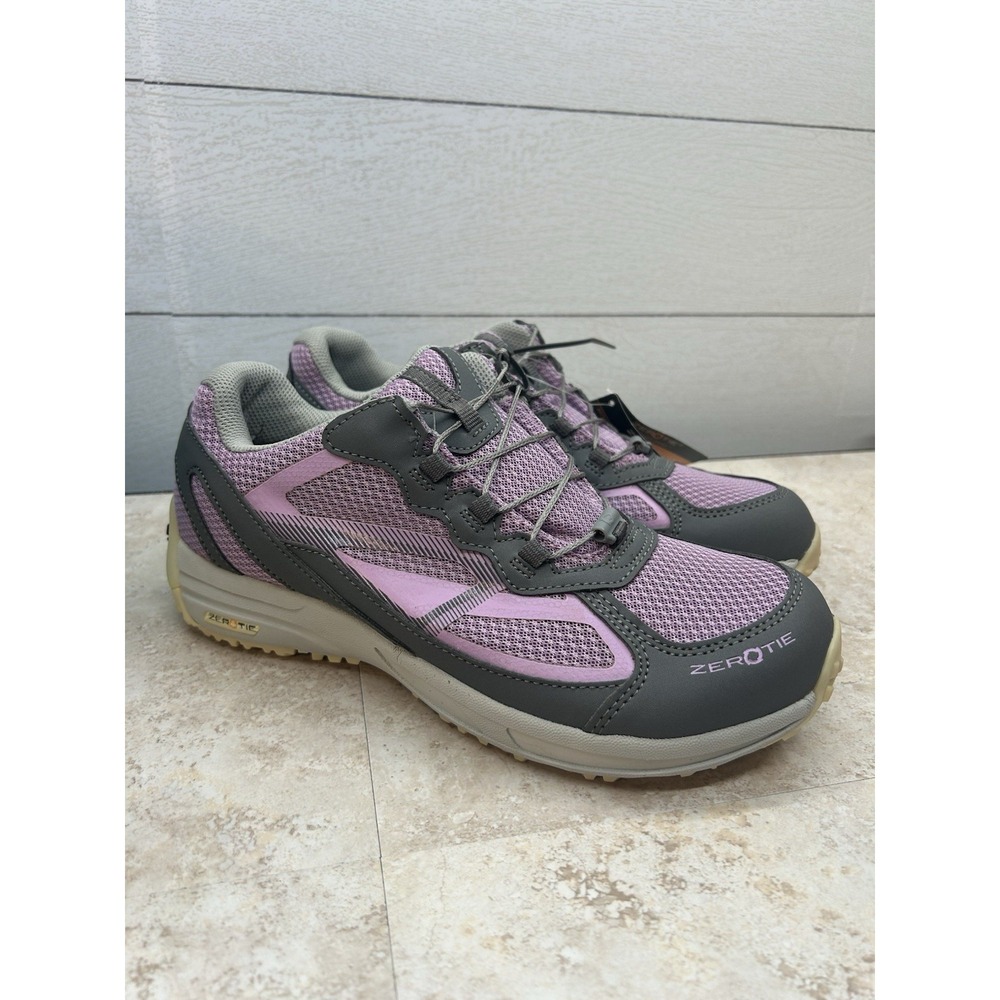 ZEROTIE Rocky Run‎ Purple & Gray Hands-Free Roll Back Sneaker Women's Size 8 NWT